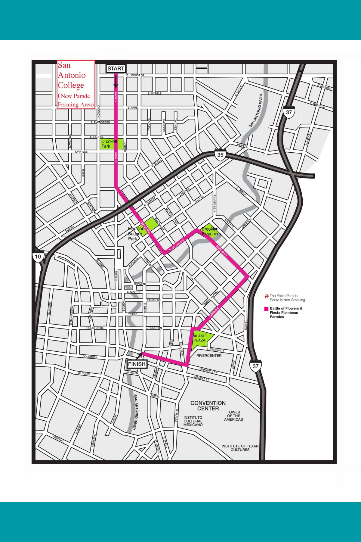 Fiesta® Commission announces new 2022 Parade Route for Battle of Flowers® and Fiesta Flambeau® Parades